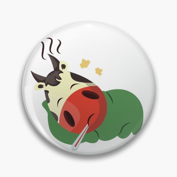 Item preview, oh my! the homestead cow has fever -Funny Cow Chop design designed and sold by Red-ElYoubi.