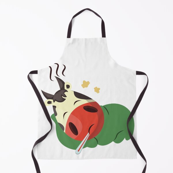 Item preview, oh my! the homestead cow has fever -Funny Cow Chop design designed and sold by Red-ElYoubi.