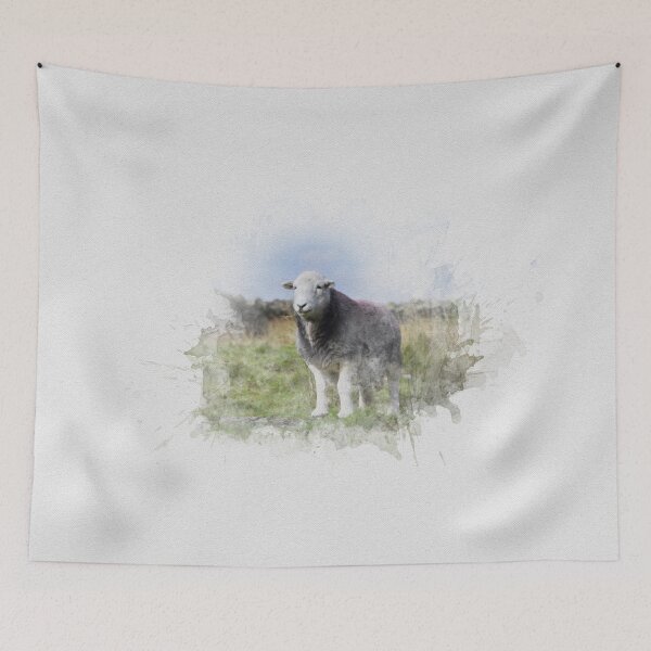 Item preview, Herdwick Sheep Watercolour Photograph designed and sold by Jane Stanley Photography.