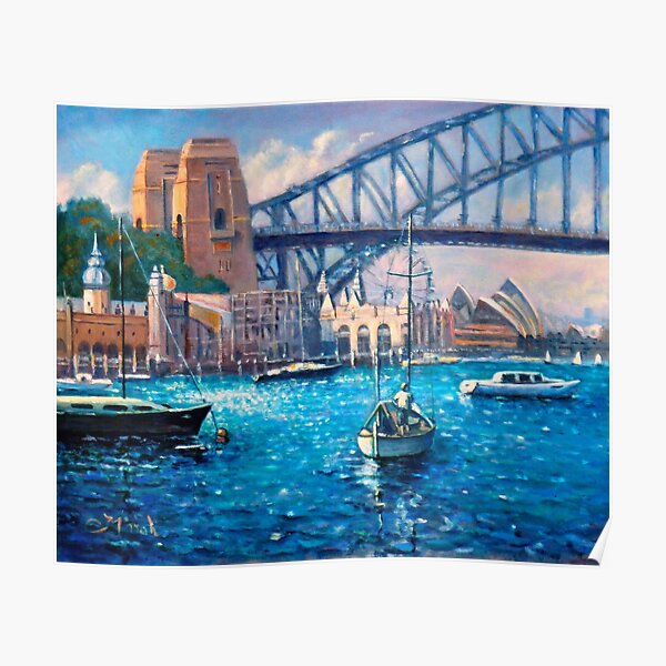 Lavender Bay & Luna Park on Beautiful Sydney Harbour    Poster