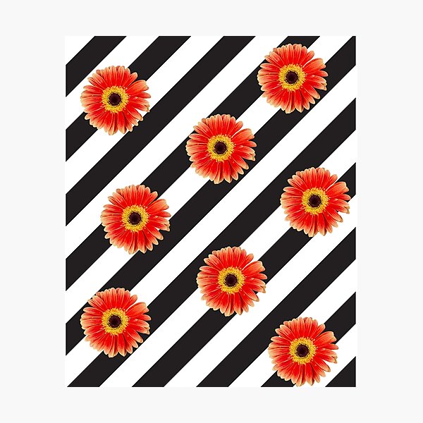 Decoración: Flores Naranjas Y Negras | Redbubble