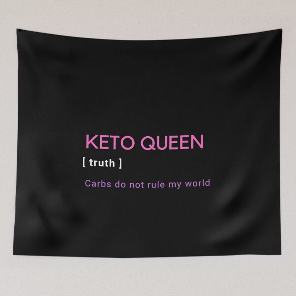 Item preview,  KETO QUEEN Carbs do not rule my world | Positive keto diet message  designed and sold by Le Plus Three.
