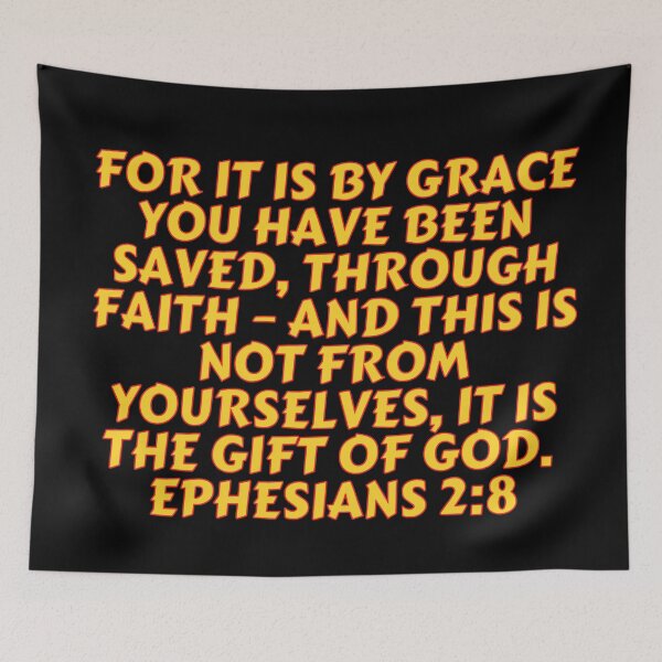 Item preview, Bible Verse Ephesians 2:8 designed and sold by Prayingwarrior.