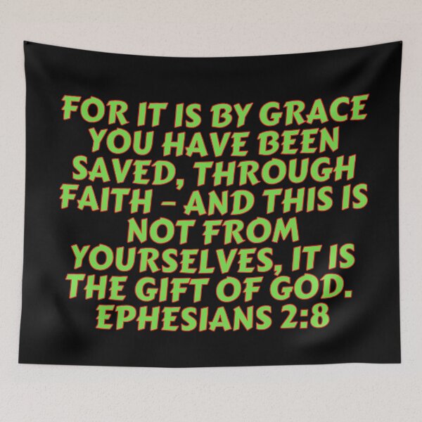 Item preview, Bible Verse Ephesians 2:8 designed and sold by Prayingwarrior.