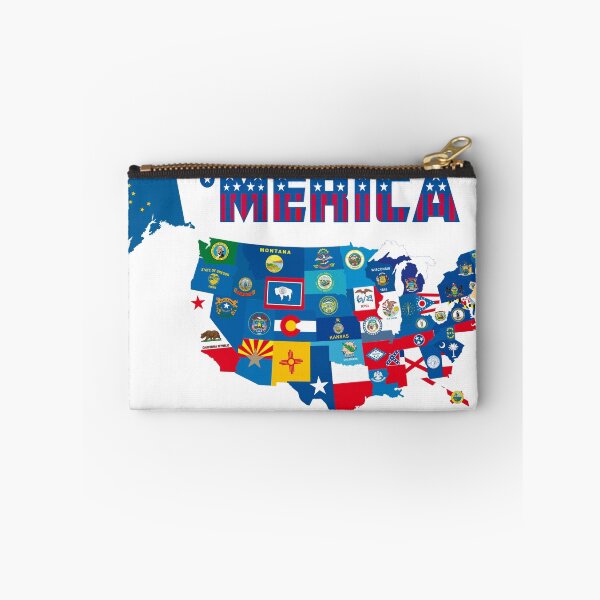 Item preview, Patriotic America Map With States Flags iPod / iPhone 4  / iPhone 5 Case / Samsung Galaxy Cases  designed and sold by CroDesign.
