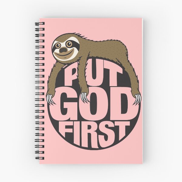 Item preview, Sloth Put God First designed and sold by plushism.
