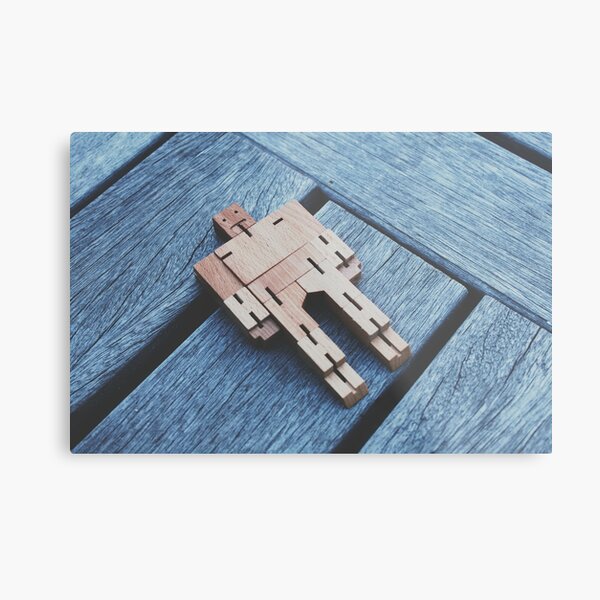 Cubebot in anatomical position Metal Print