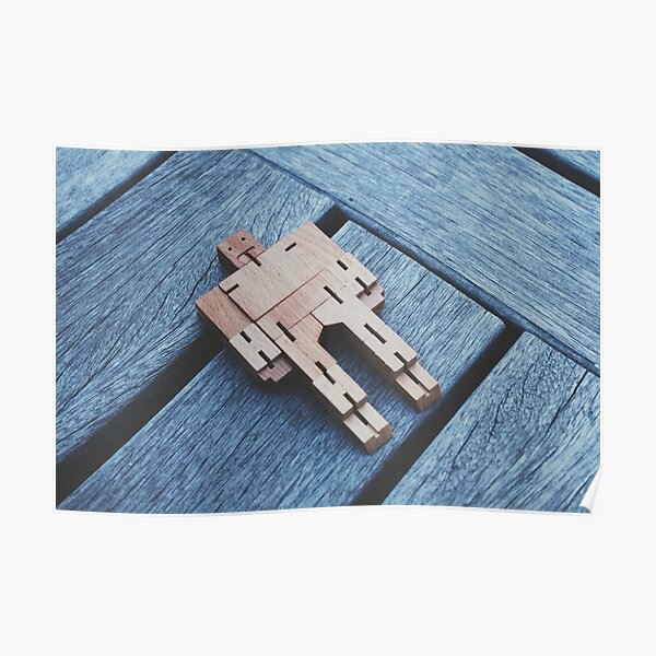 Cubebot in anatomical position Poster