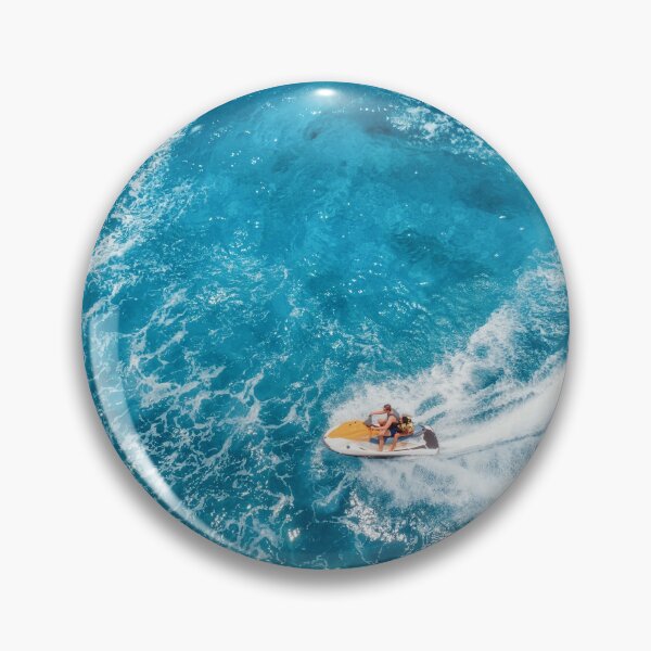 Item preview, Blue Floating Water With Jet Ski In Summer designed and sold by JTS STORE.