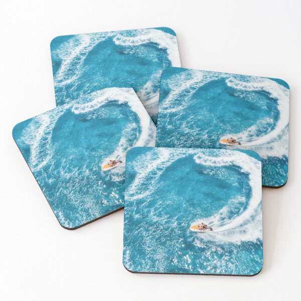 Item preview, Blue Floating Water With Jet Ski In Summer designed and sold by JTS STORE.