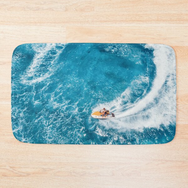 Item preview, Blue Floating Water With Jet Ski In Summer designed and sold by JTS STORE.