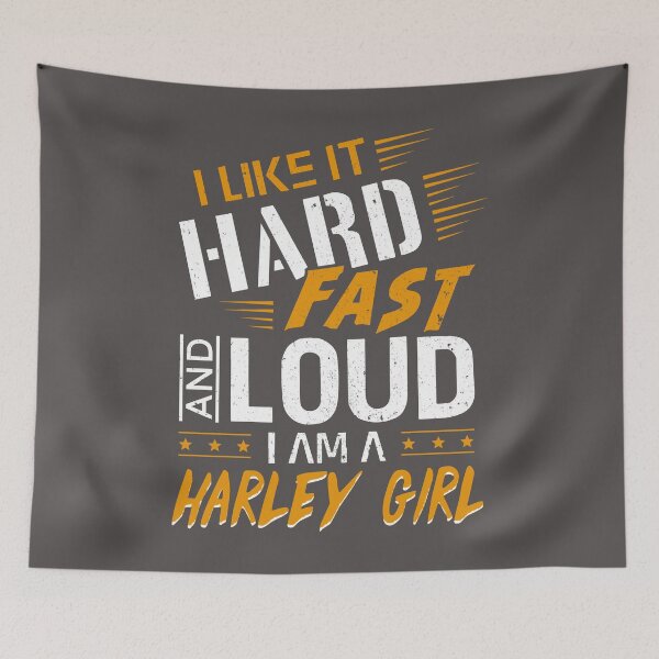 Item preview, I like it hard fast and loud i am a harley girl designed and sold by anhdesing.