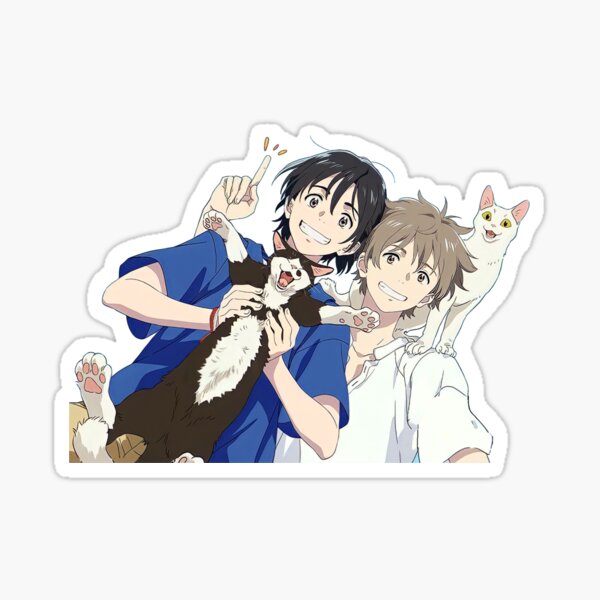 Umibe No Etranger Mio Shun And Cat Sticker For Sale By Shindouart Redbubble 0029