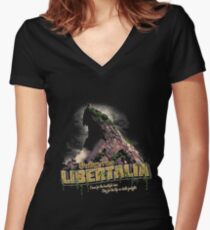 Greetings from Libertalia Women's Fitted V-Neck T-Shirt