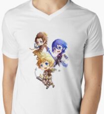 Kingdom Hearts Birth By Sleep: Chibi Men's V-Neck T-Shirt