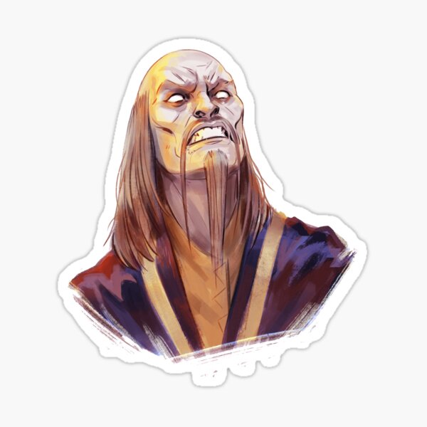 Sticker Face - SHAO KAHN Sticker for Sale by adriancajili