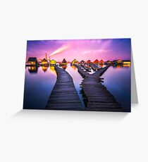 Two worlds Greeting Card