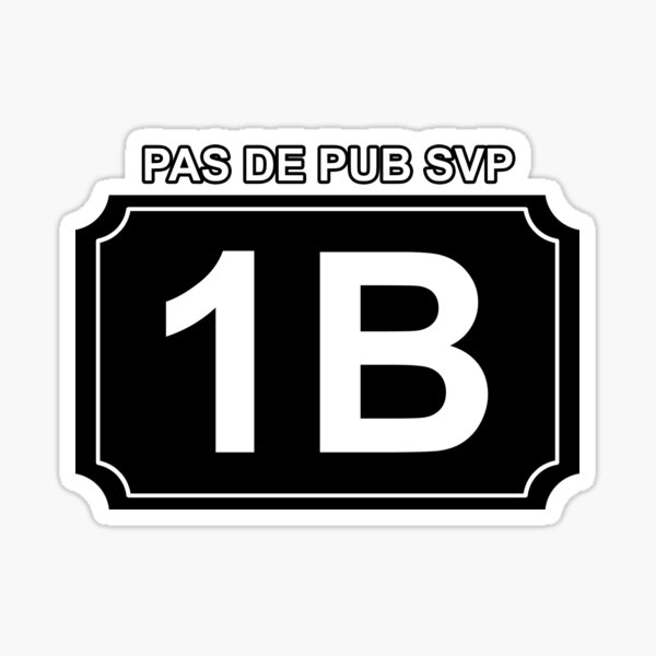 Item preview, Number 1B Black Mailbox - No Advertising designed and sold by GuimaStick.
