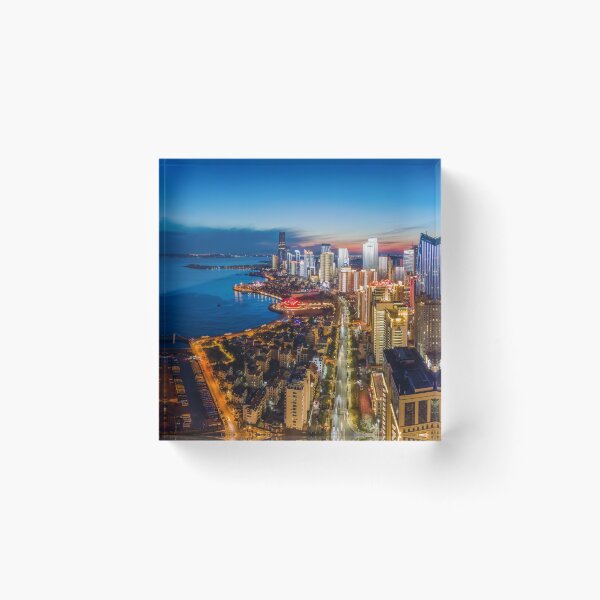 Item preview, Aerial Photography Night View Urban Architectural Landscape designed and sold by JTS STORE.