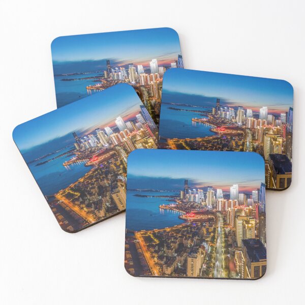 Item preview, Aerial Photography Night View Urban Architectural Landscape designed and sold by JTS STORE.