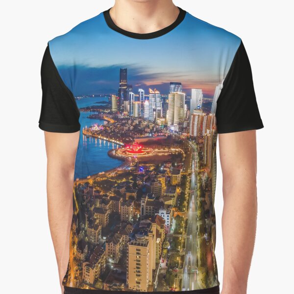 Item preview, Aerial Photography Night View Urban Architectural Landscape designed and sold by JTS STORE.