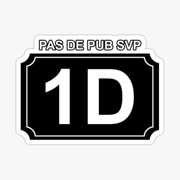 Item preview, Black 1D number for Mailbox - No advertising designed and sold by GuimaStick.
