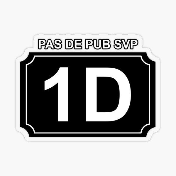 Item preview, Black 1D number for Mailbox - No advertising designed and sold by GuimaStick.
