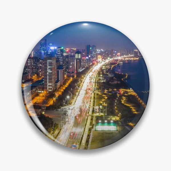 Item preview, Aerial Photography Night View Urban Architectural Landscape designed and sold by JTS STORE.