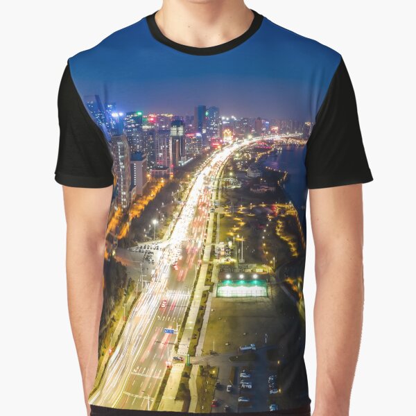 Item preview, Aerial Photography Night View Urban Architectural Landscape designed and sold by JTS STORE.