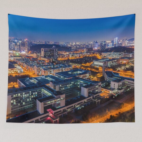 Item preview, Aerial Photography Night View Urban Architectural Landscape designed and sold by JTS STORE.