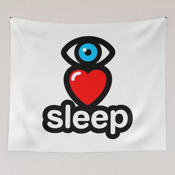 Item preview, i love sleep (vertical) designed and sold by MisterSquid.