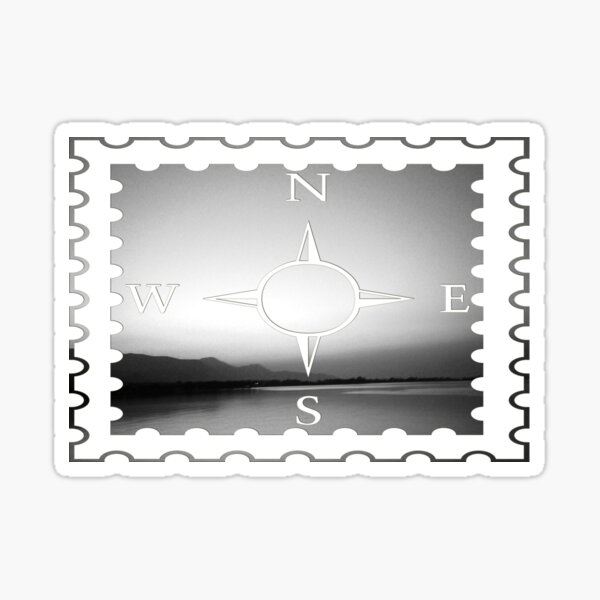b & w early morning orientation Sticker