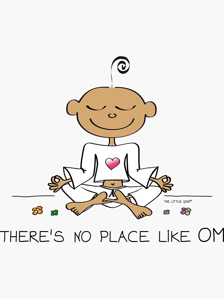 Thumbnail 3 of 3, Sticker, There's no Place like OM designed and sold by thelittleyogi.