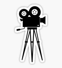 Old Movie Camera Sticker