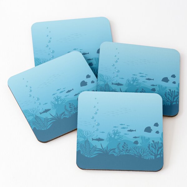 Item preview, Fish Under Water Art Background designed and sold by JTS STORE.