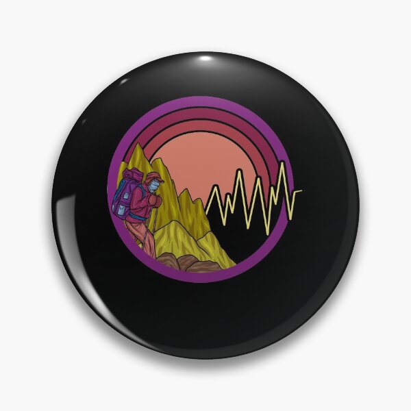 Item preview, Hiker Heartbeat Hiking Climber Mountains Outdoor designed and sold by DoSt-997.