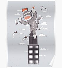 Sock Monkey Just Wants a Friend Poster