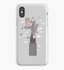 Sock Monkey Just Wants a Friend iPhone Case/Skin
