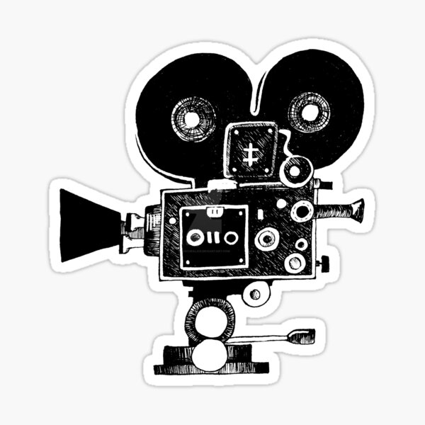 Vintage Film Camera Sticker for Sale by FilmmakerAaron