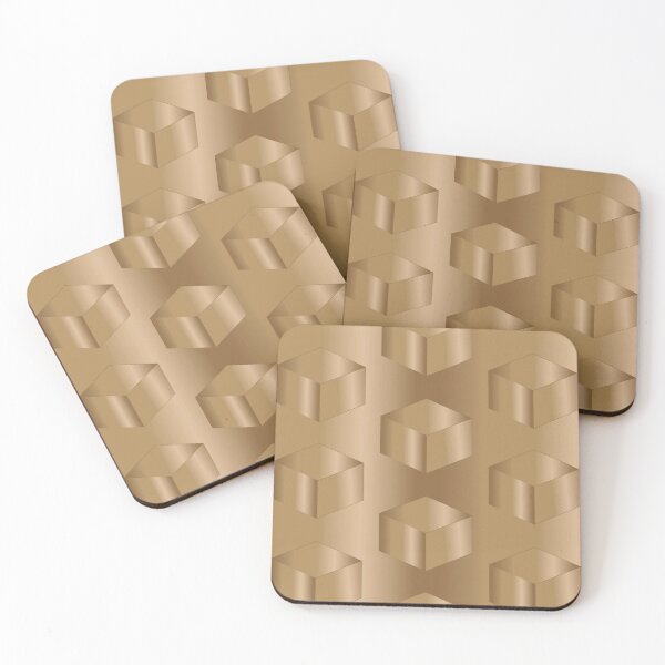 Item preview, Light Brown cubes designed and sold by Yamy Morrell Art and Design.