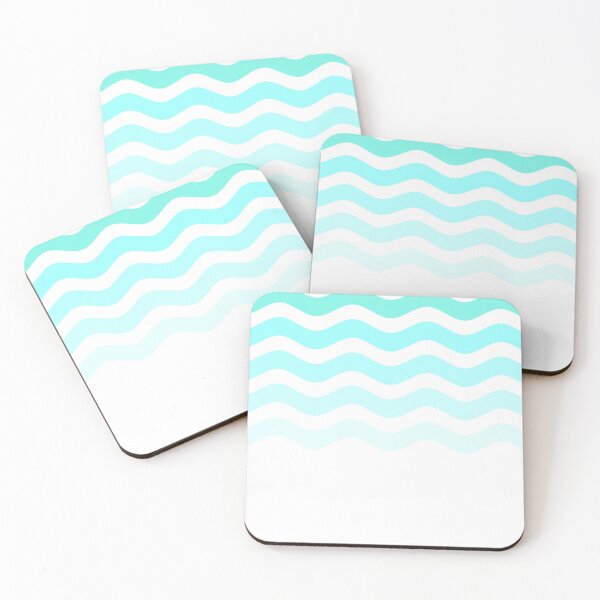 Item preview, blue waves seamless simple pattern designed and sold by mikrocosmox.