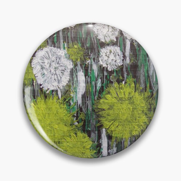 Item preview, white and yellow dandelions on a green meadow designed and sold by Olga Kydryavskaya.