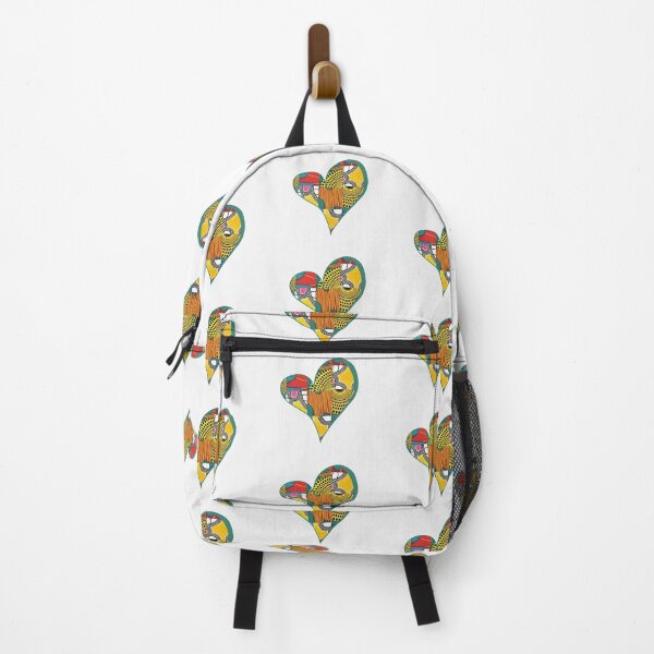 Item preview, African Fabric Heart Collage Art [#18] designed and sold by AfriStyleUK.