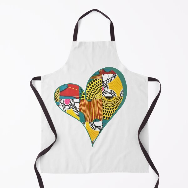 Item preview, African Fabric Heart Collage Art [#18] designed and sold by AfriStyleUK.