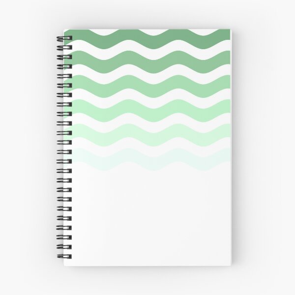 Item preview, green waves seamless simple pattern designed and sold by mikrocosmox.
