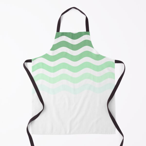 Item preview, green waves seamless simple pattern designed and sold by mikrocosmox.