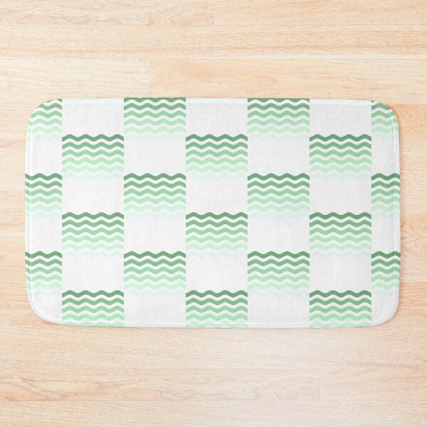 Item preview, green waves seamless simple pattern designed and sold by mikrocosmox.
