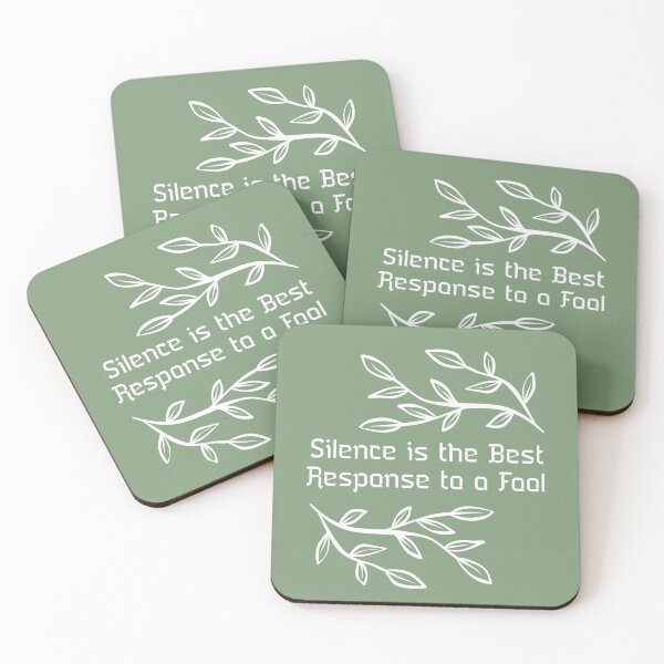 Item preview, Silence is the Best Response to a Fool designed and sold by LeftFieldFunny.