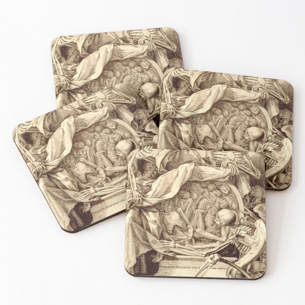 Item preview, Memento mori 18th Century Italian print designed and sold by monsterplanet.