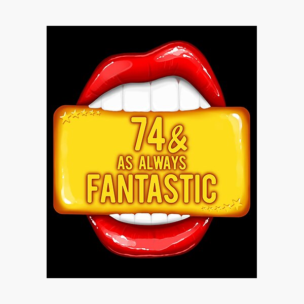 Art Mural Sur Le Theme 74 Ans Redbubble